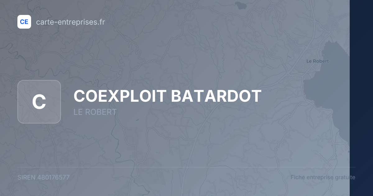 COEXPLOIT BATARDOT — 480176577 — fiche entreprise