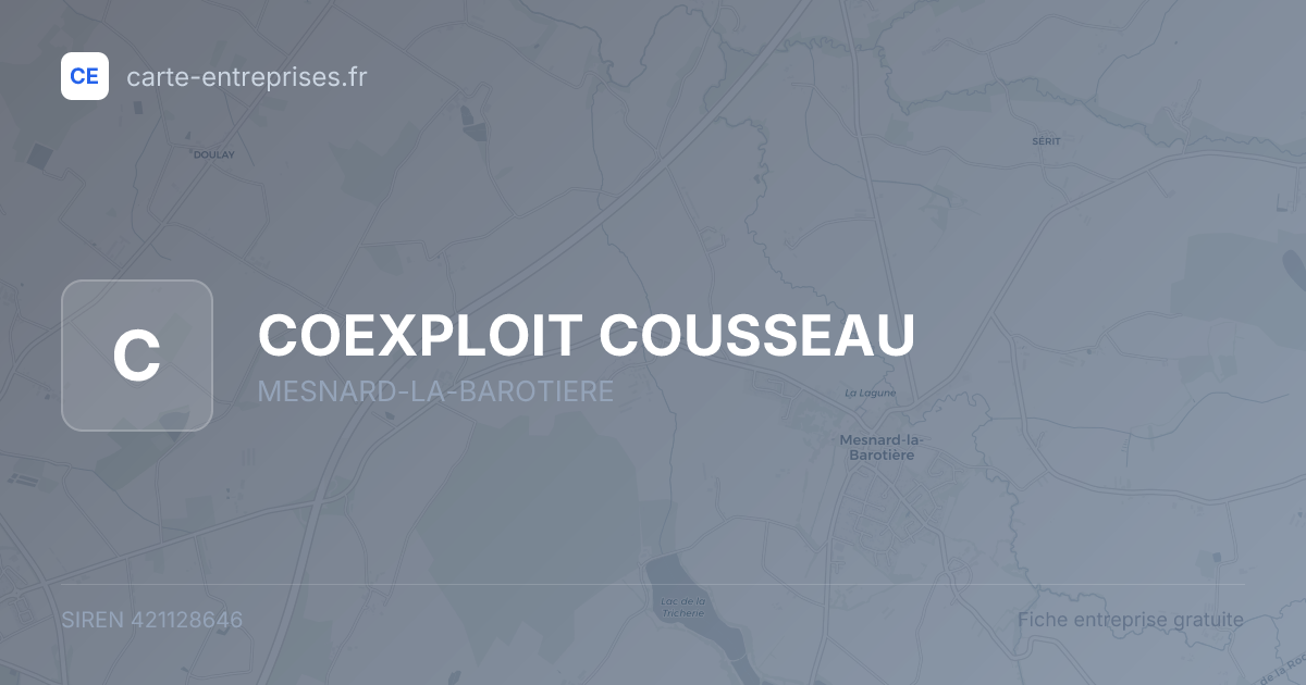 COEXPLOIT COUSSEAU — 421128646 — fiche entreprise