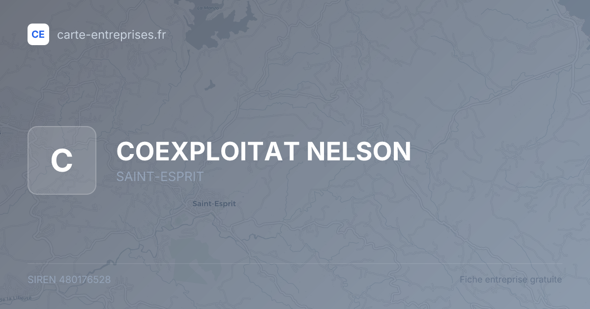 COEXPLOITAT NELSON — 480176528 — fiche entreprise