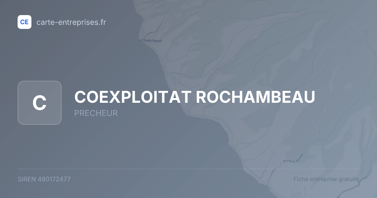 COEXPLOITAT ROCHAMBEAU — 480172477 — fiche entreprise