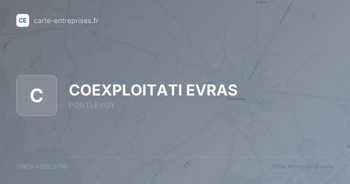COEXPLOITATI EVRAS — 420923799 — fiche entreprise