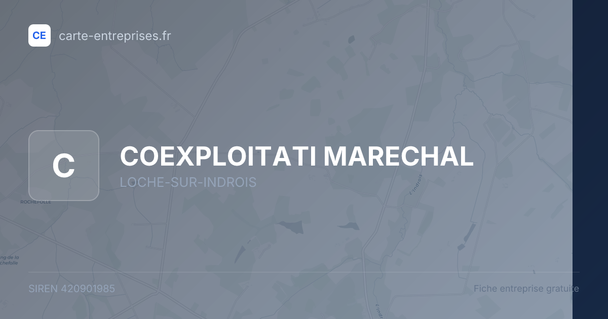 COEXPLOITATI MARECHAL — 420901985 — fiche entreprise