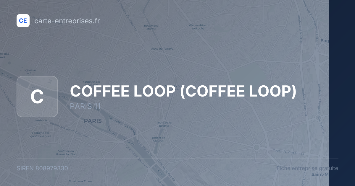 COFFEE LOOP — 808979330 — fiche entreprise