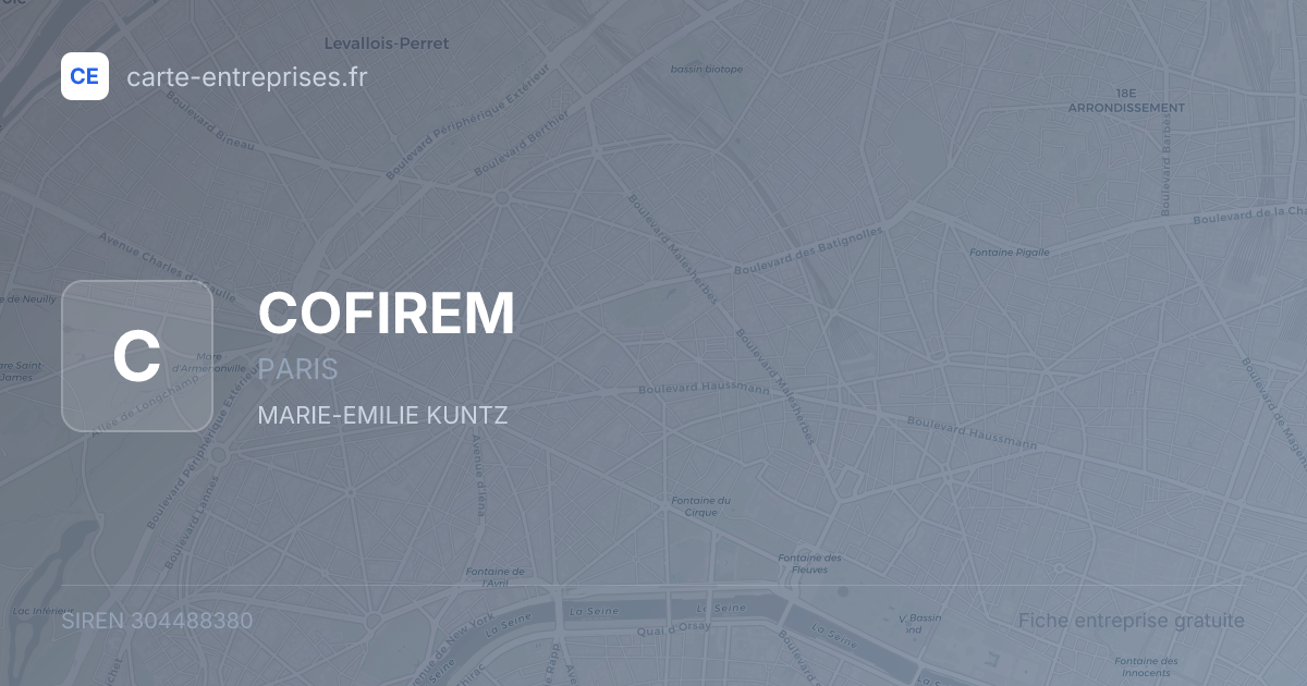 COFIREM — 304488380 — fiche entreprise
