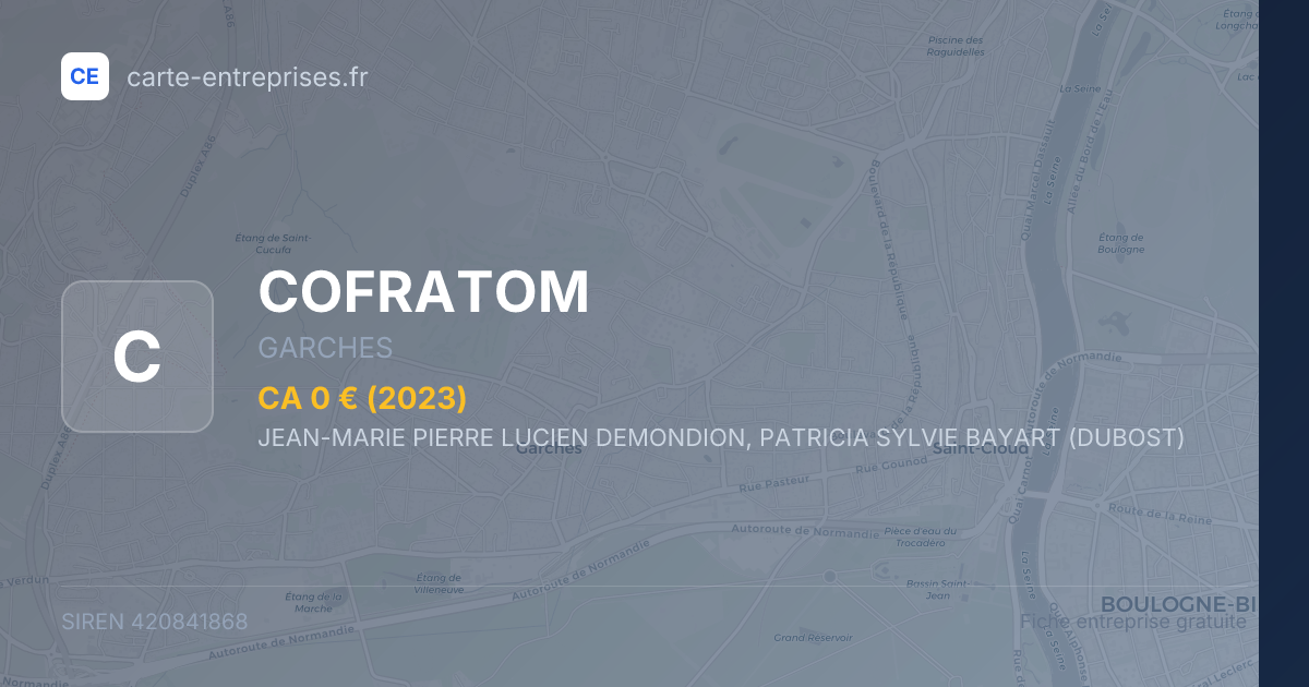 COFRATOM — 420841868 — fiche entreprise