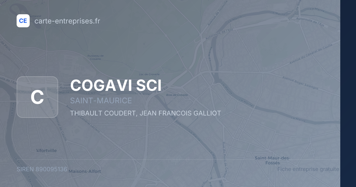 COGAVI SCI — 890095136 — fiche entreprise
