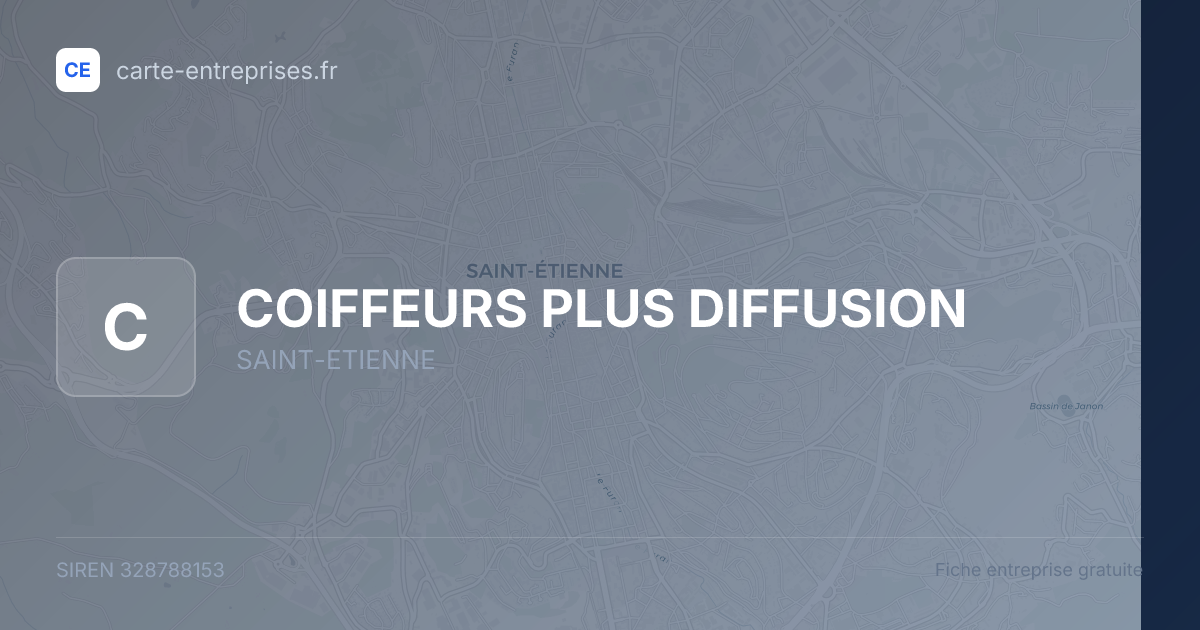 COIFFEURS PLUS DIFFUSION — 328788153 — fiche entreprise