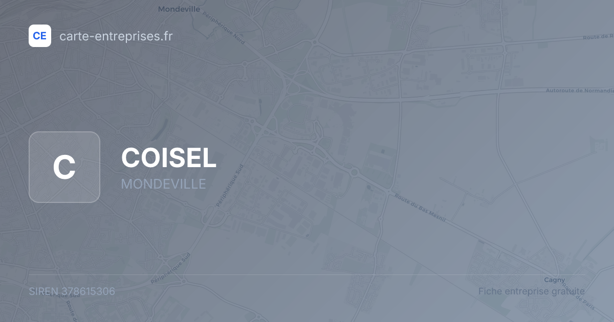 COISEL — 378615306 — fiche entreprise