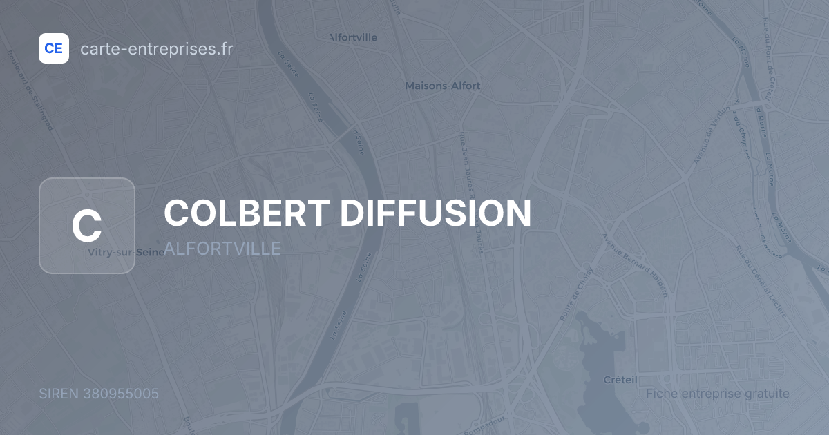 COLBERT DIFFUSION — 380955005 — fiche entreprise