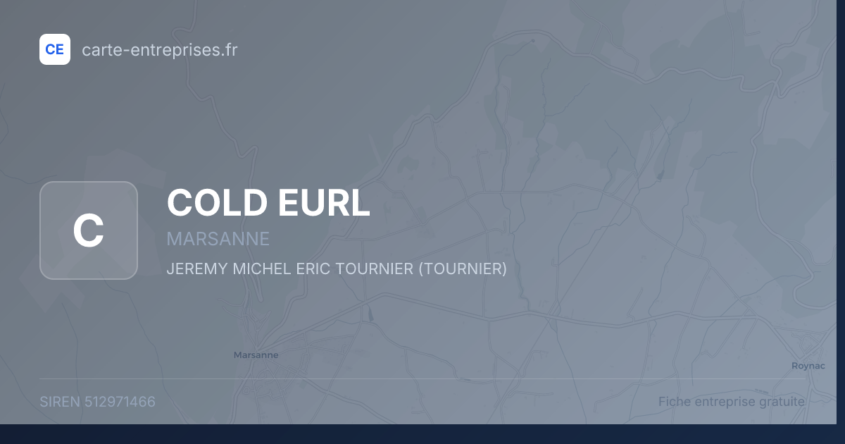 COLD EURL — 512971466 — fiche entreprise