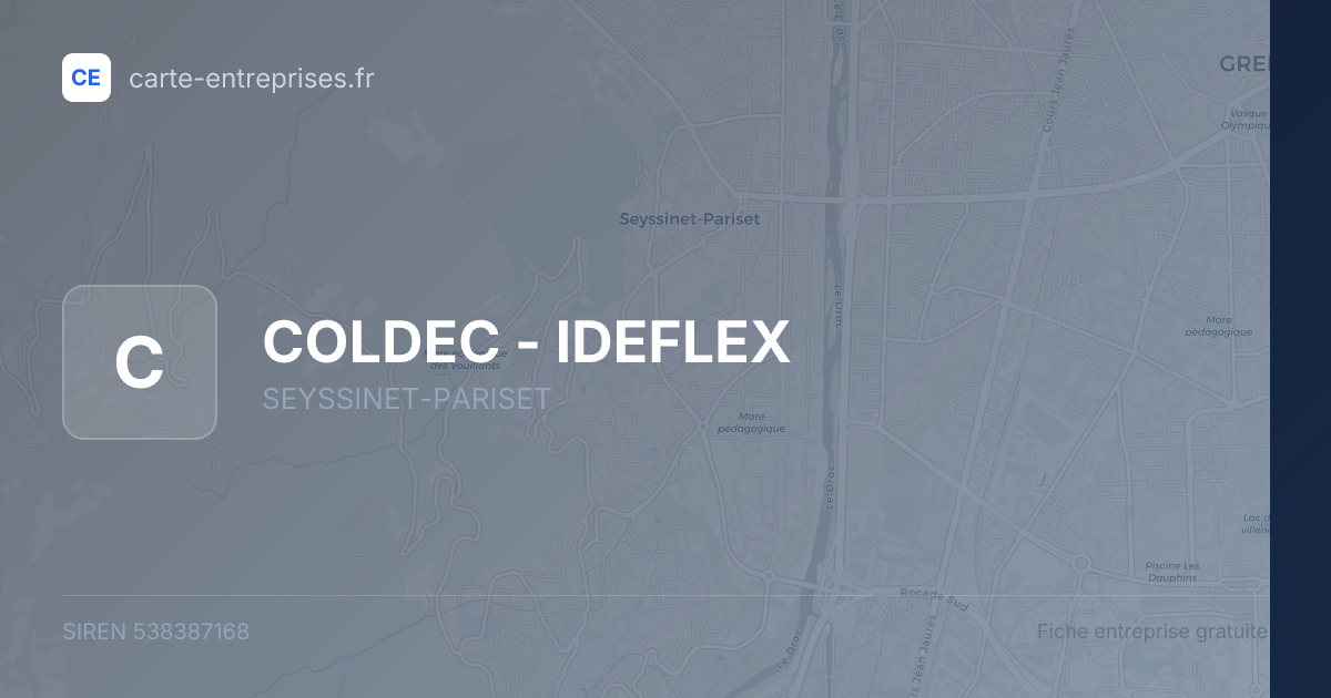 COLDEC - IDEFLEX — 538387168 — fiche entreprise