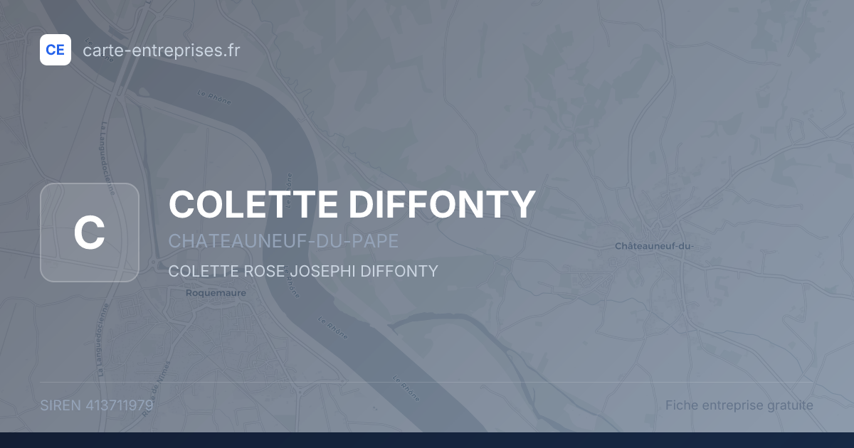 COLETTE DIFFONTY — 413711979 — fiche entreprise