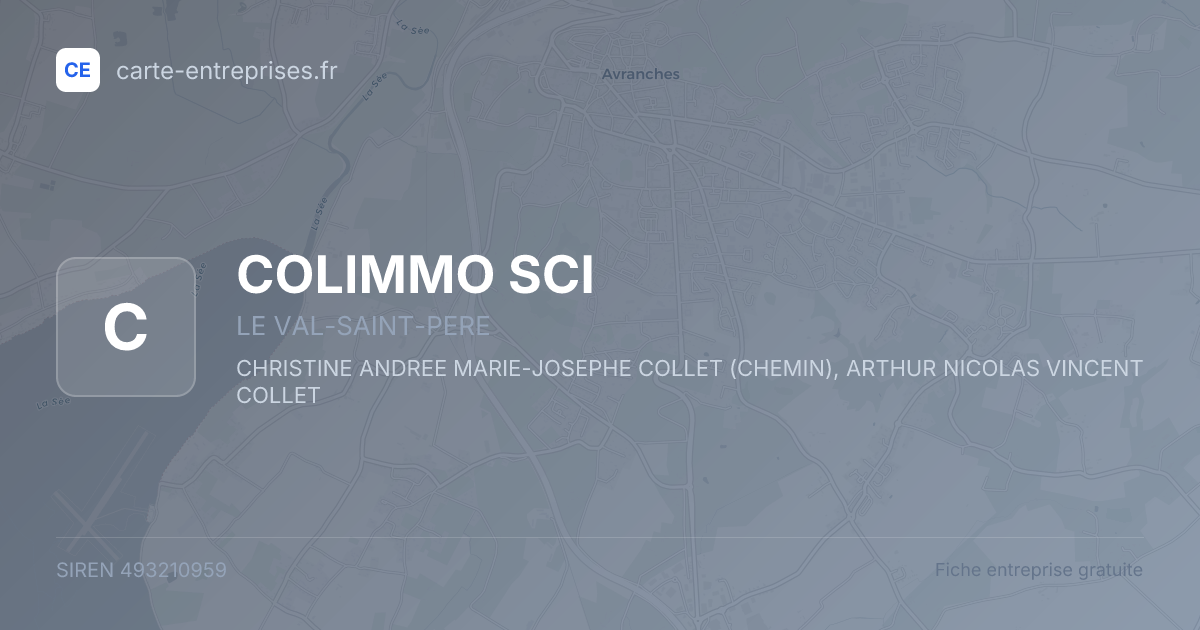 COLIMMO SCI — 493210959 — fiche entreprise