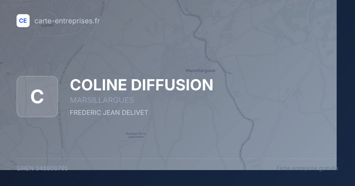 COLINE DIFFUSION — 348806795 — fiche entreprise