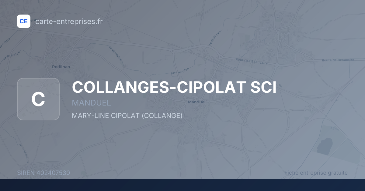 COLLANGES-CIPOLAT SCI — 402407530 — fiche entreprise