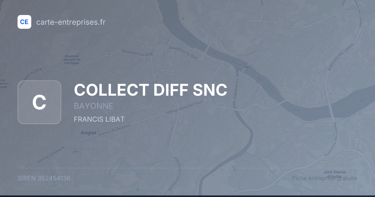 COLLECT DIFF SNC — 352454136 — fiche entreprise