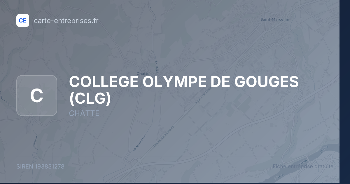 COLLEGE OLYMPE DE GOUGES (CLG) — 193831278 — fiche entreprise