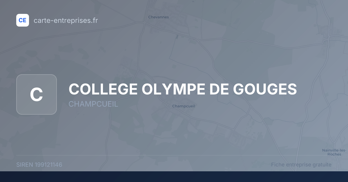 COLLEGE OLYMPE DE GOUGES — 199121146 — fiche entreprise