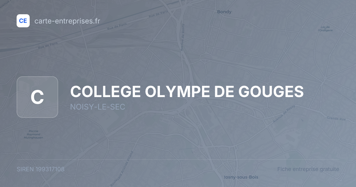 COLLEGE OLYMPE DE GOUGES — 199317108 — fiche entreprise