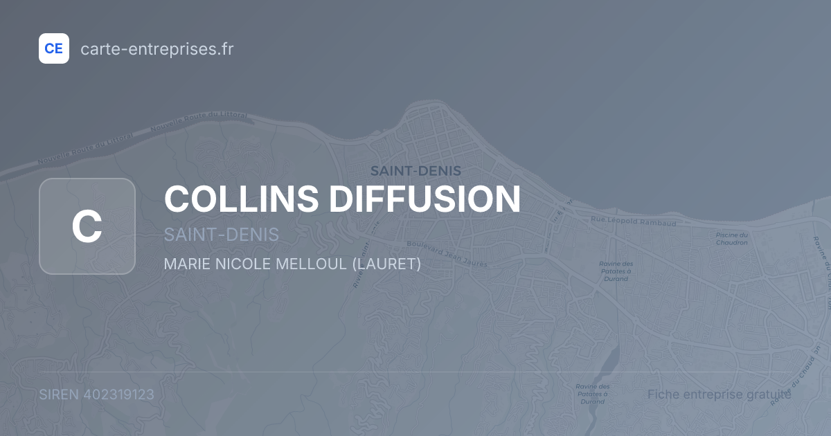 COLLINS DIFFUSION — 402319123 — fiche entreprise