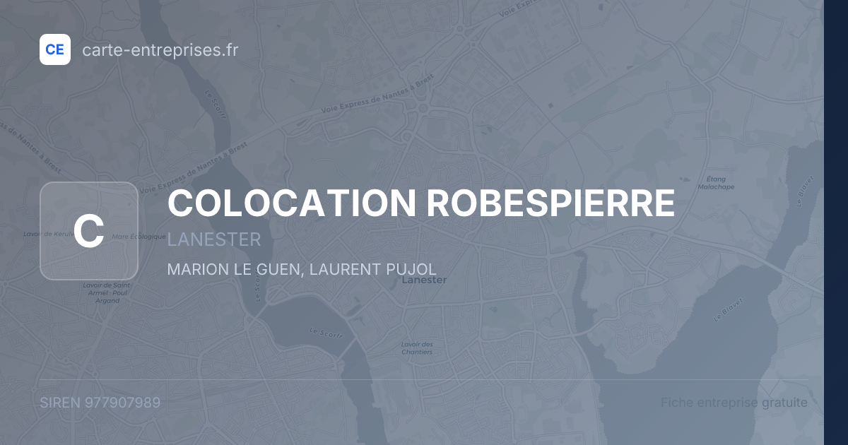 COLOCATION ROBESPIERRE — 977907989 — fiche entreprise