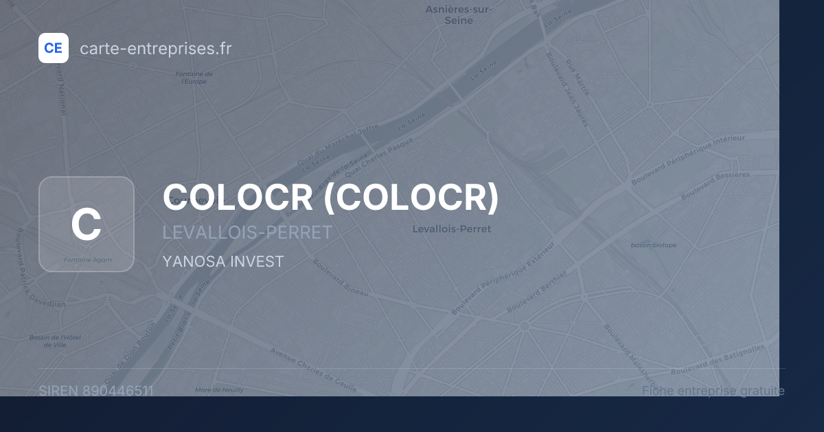 COLOCR — 890446511 — fiche entreprise