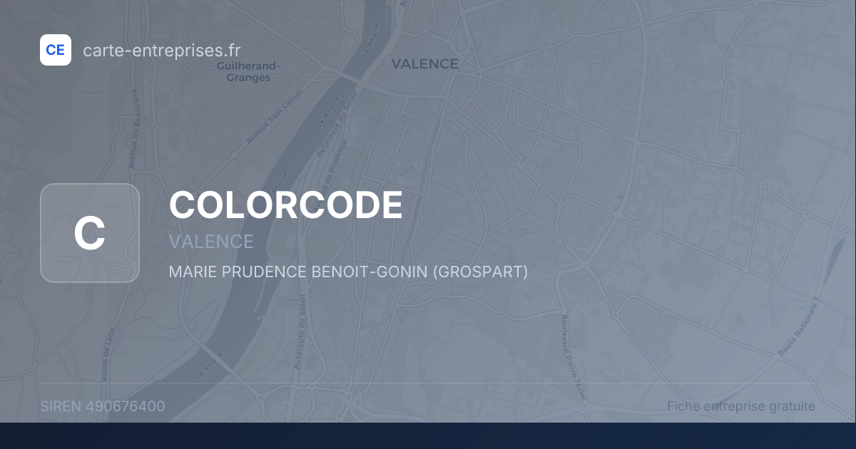 COLORCODE — 490676400 — fiche entreprise