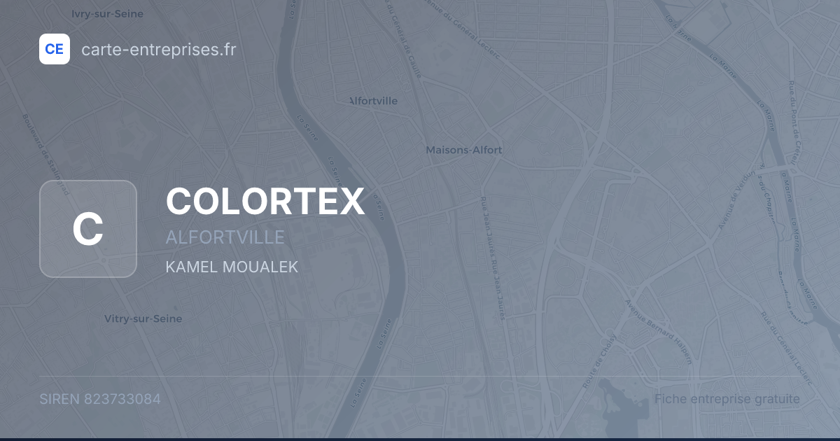 COLORTEX — 823733084 — fiche entreprise