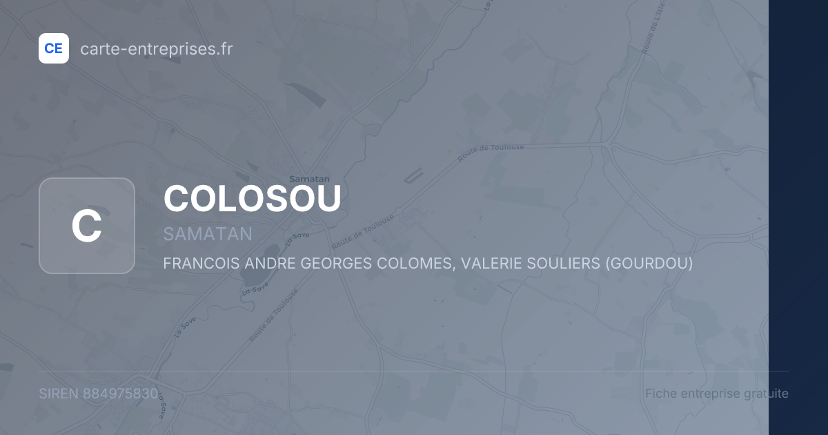 COLOSOU — 884975830 — fiche entreprise