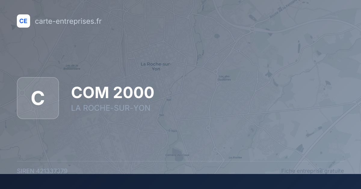 COM 2000 — 421337379 — fiche entreprise