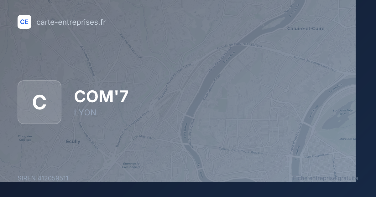 COM'7 — 412059511 — fiche entreprise
