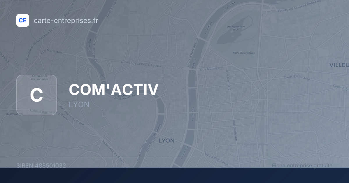 COM'ACTIV — 488501032 — fiche entreprise
