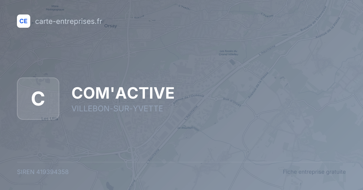 COM'ACTIVE — 419394358 — fiche entreprise