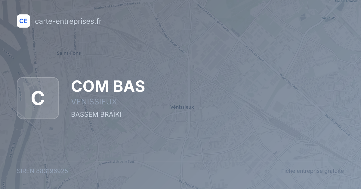 COM BAS — 883196925 — fiche entreprise