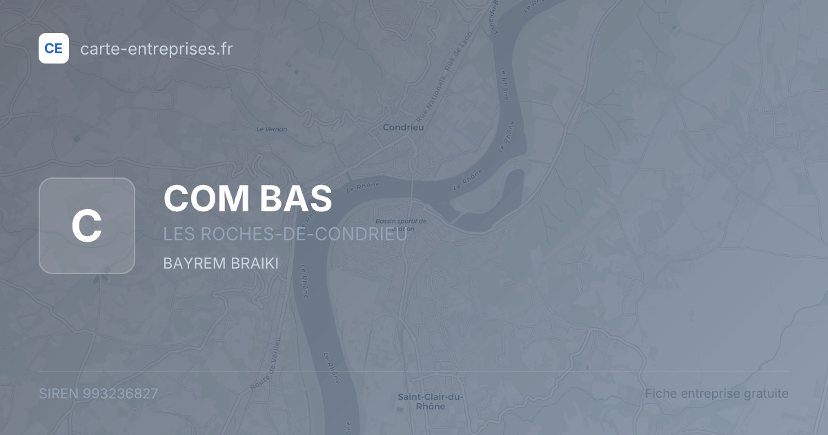 COM BAS — 993236827 — fiche entreprise