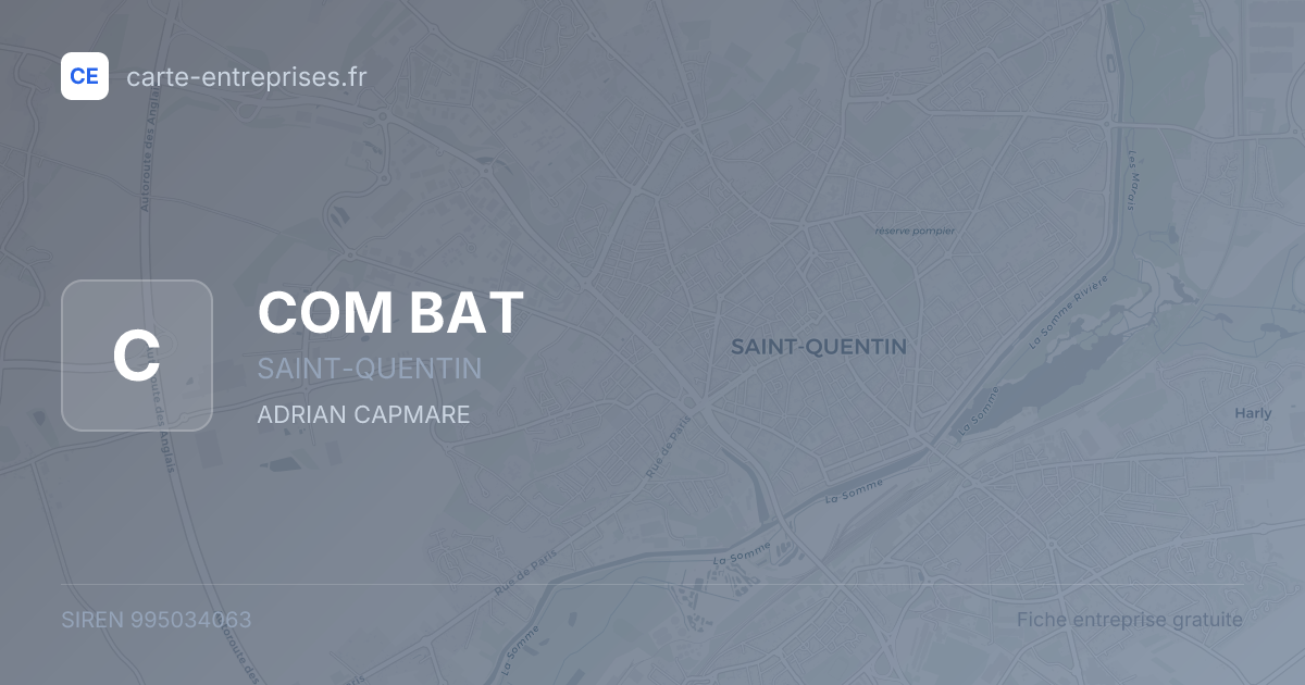 COM BAT — 995034063 — fiche entreprise