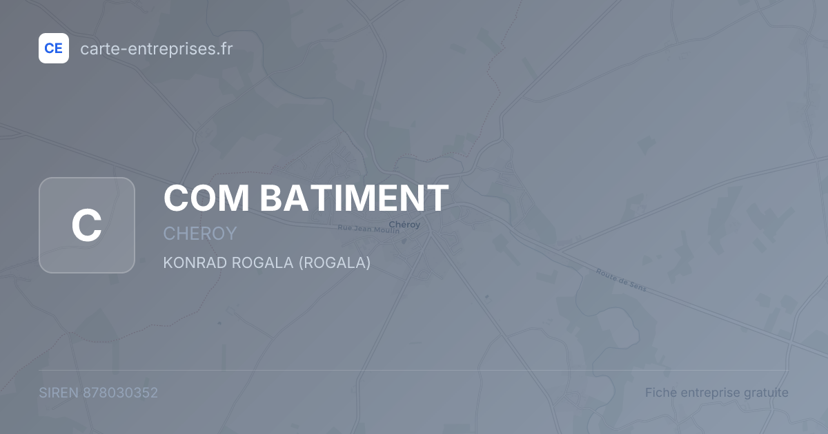 COM BATIMENT — 878030352 — fiche entreprise
