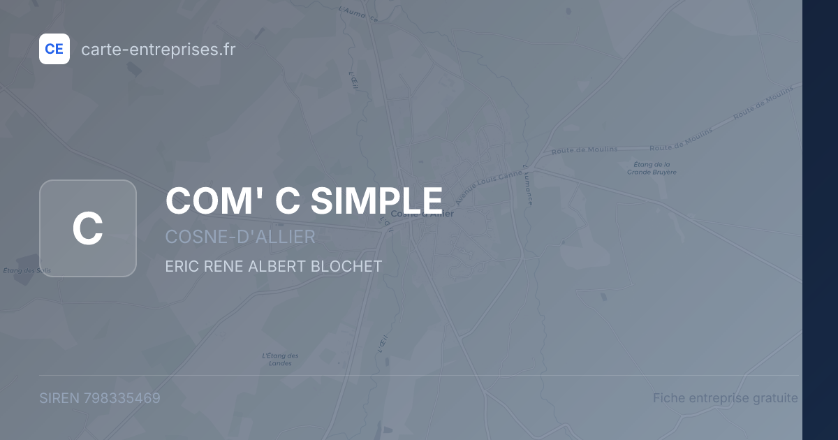 COM' C SIMPLE — 798335469 — fiche entreprise