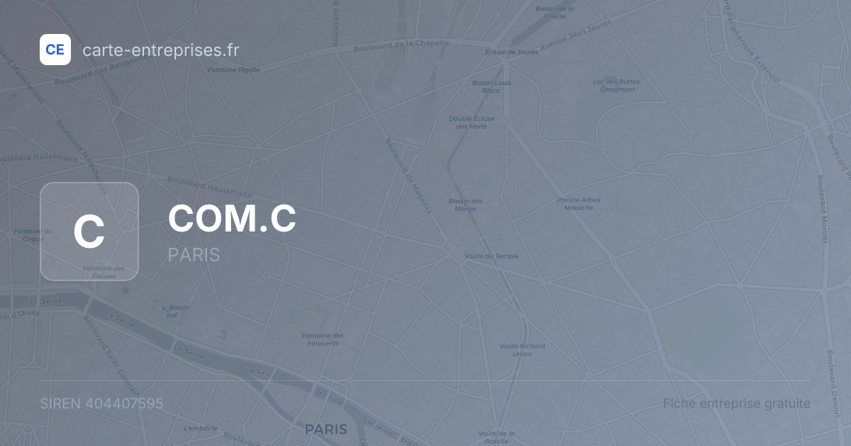 COM.C — 404407595 — fiche entreprise