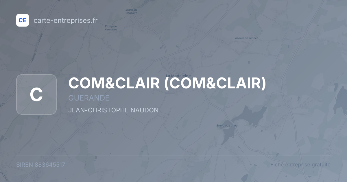 COM&CLAIR — 883645517 — fiche entreprise