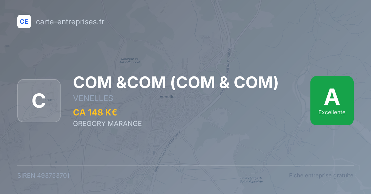 COM &COM (COM & COM) — 493753701 — fiche entreprise
