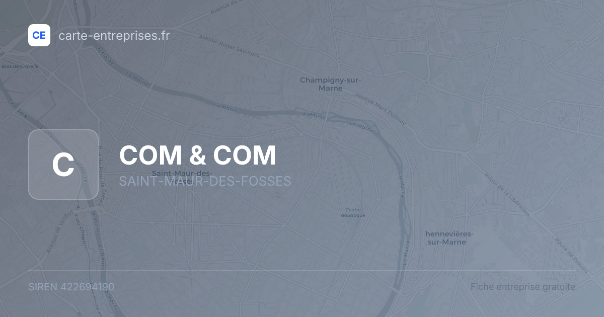COM & COM — 422694190 — fiche entreprise