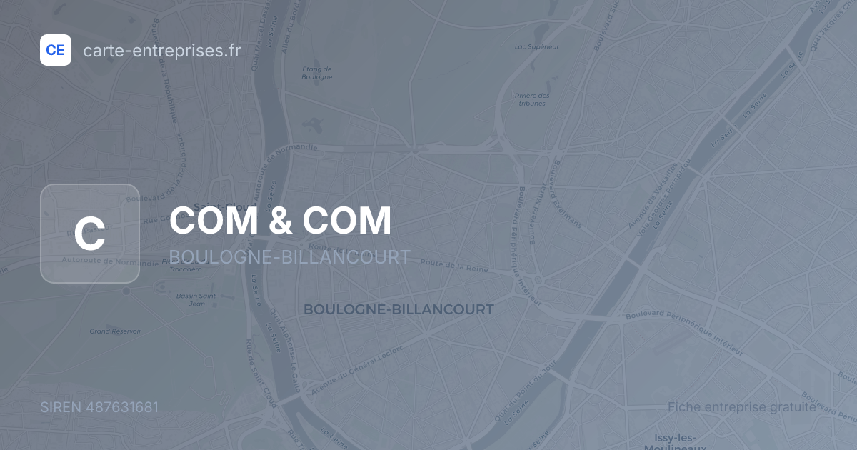 COM & COM — 487631681 — fiche entreprise