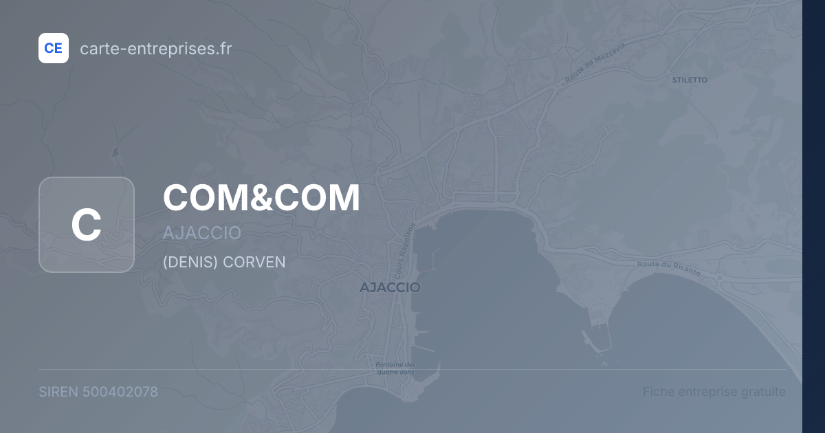 COM&COM — 500402078 — fiche entreprise