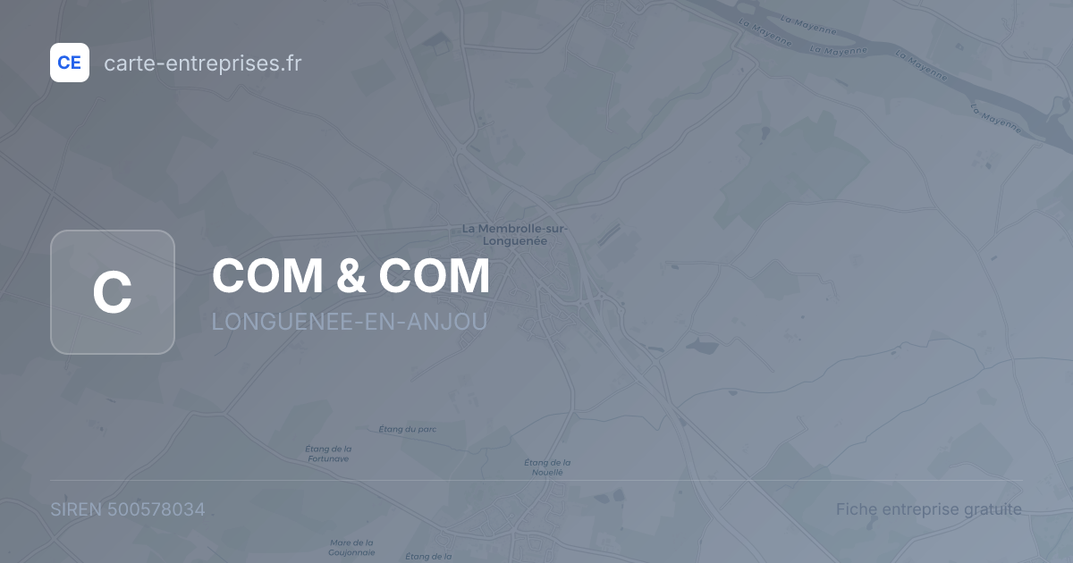 COM & COM — 500578034 — fiche entreprise