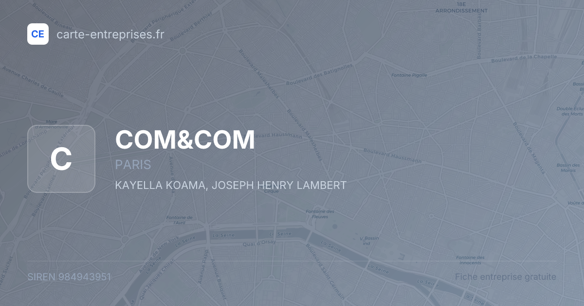 COM&COM — 984943951 — fiche entreprise