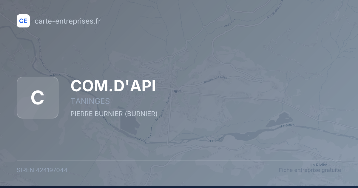 COM.D'API — 424197044 — fiche entreprise