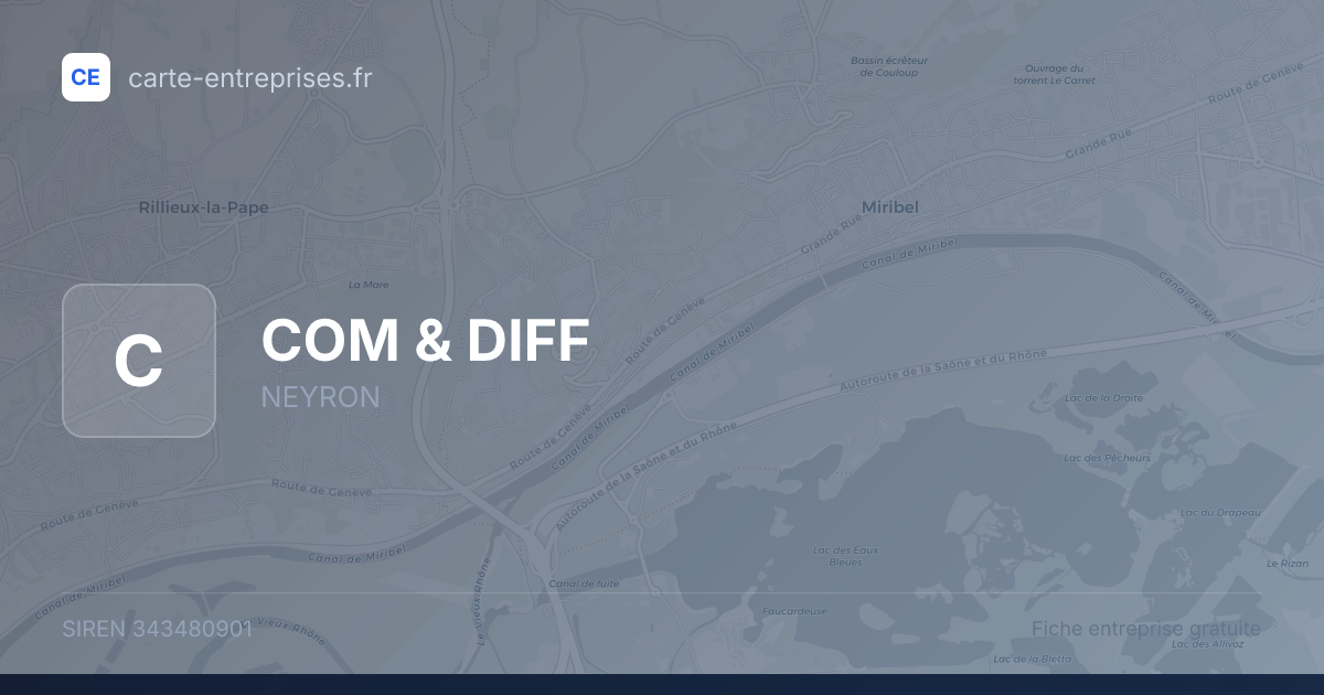 COM & DIFF — 343480901 — fiche entreprise