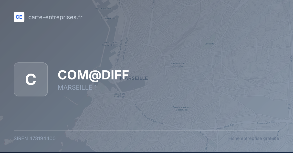 COM@DIFF — 478194400 — fiche entreprise
