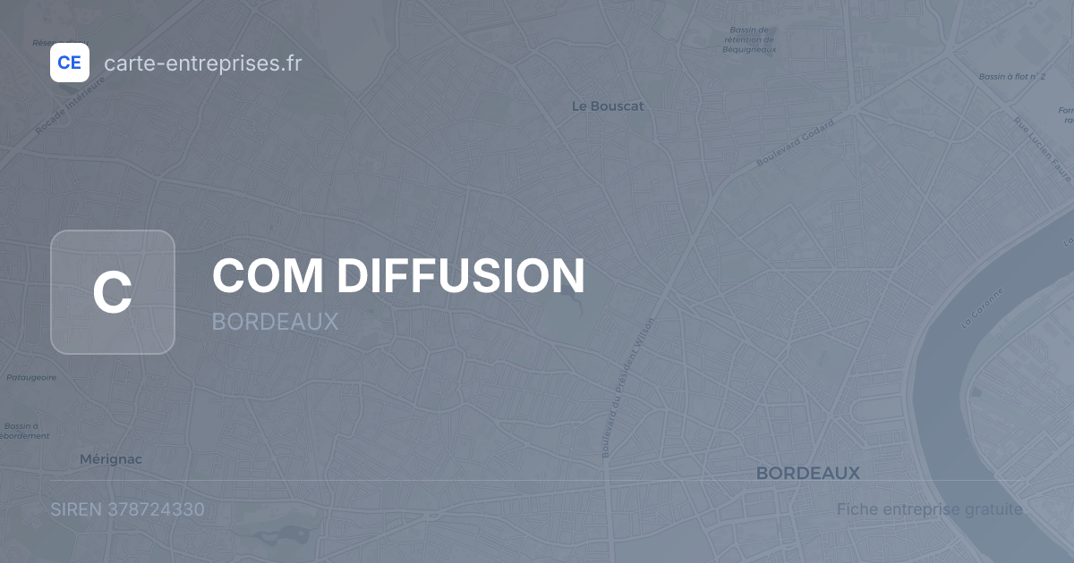 COM DIFFUSION — 378724330 — fiche entreprise